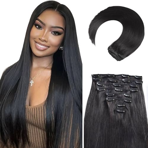 10pc Luxury Human Hair Clip in Extension